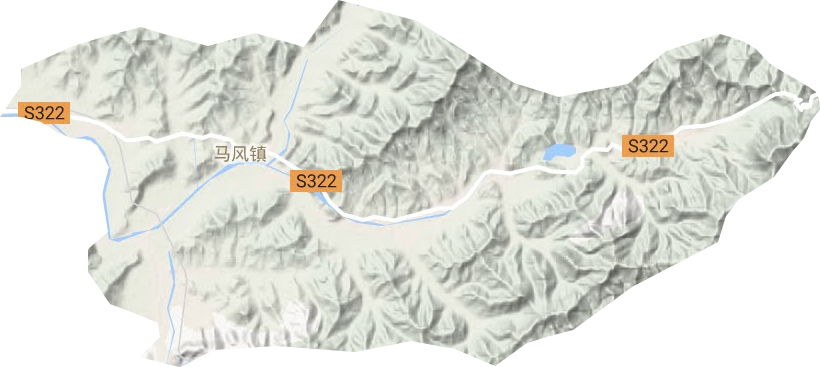 馬風(fēng)鎮(zhèn)地形圖