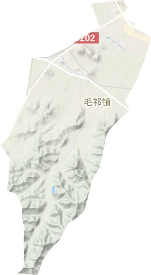 毛祁鎮地形圖