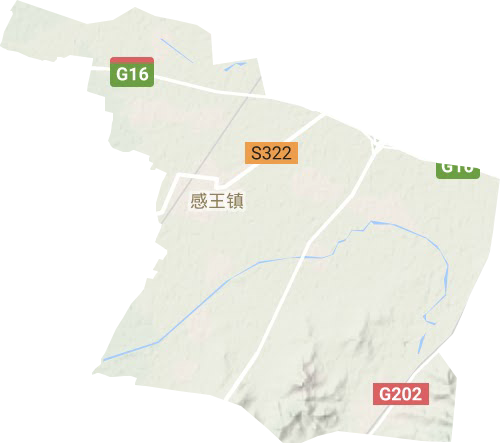 感王鎮地形圖