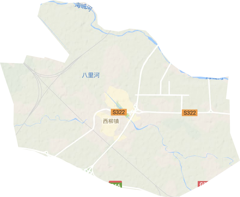 西柳鎮地形圖