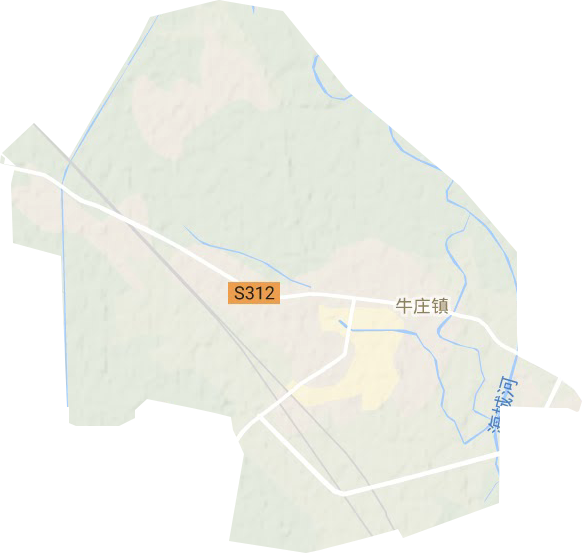 牛莊鎮地形圖