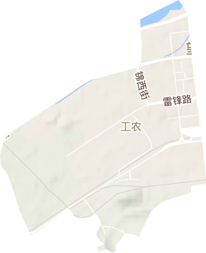 工農街道地形圖