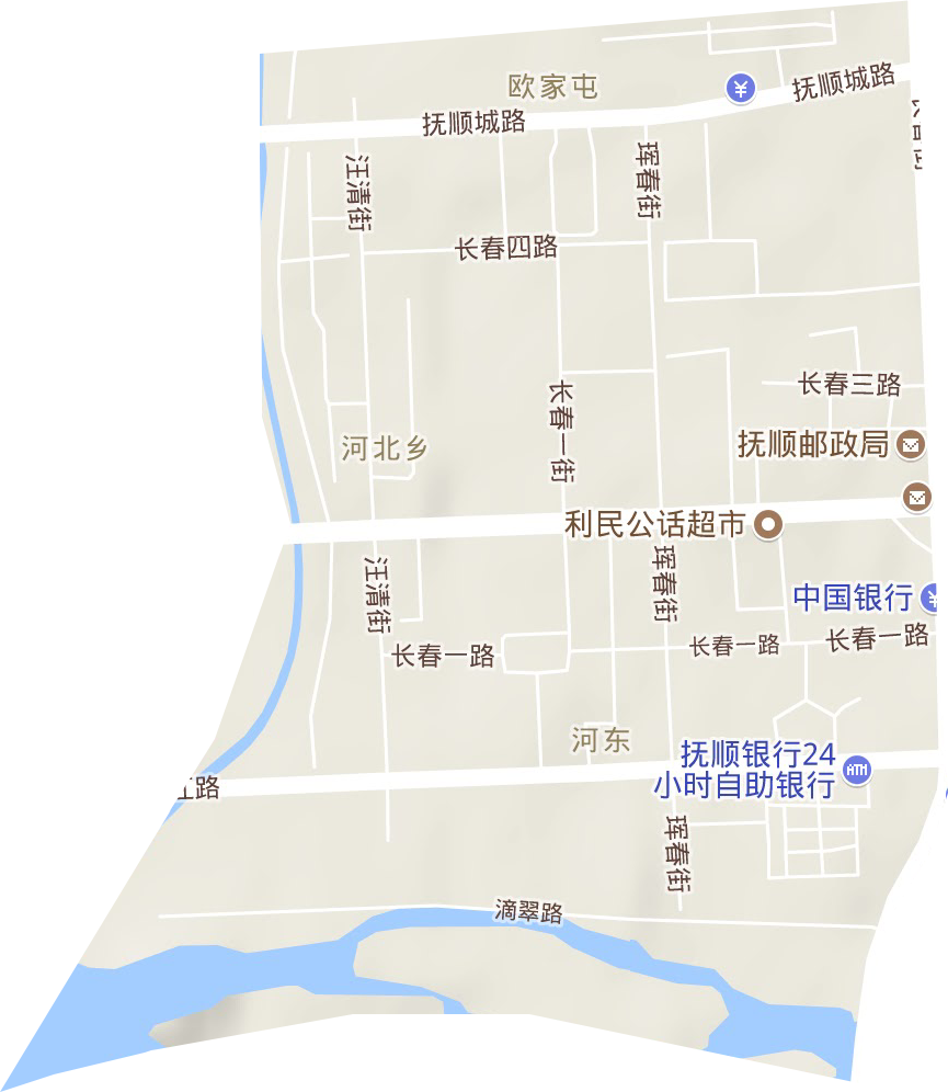河東街道地形圖