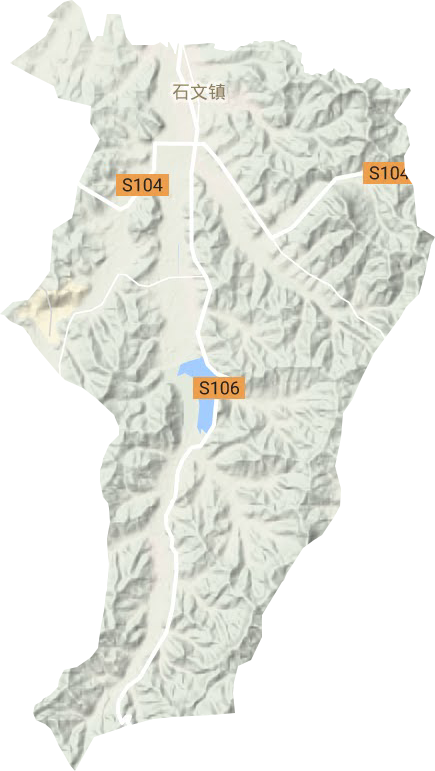 石文鎮(zhèn)地形圖
