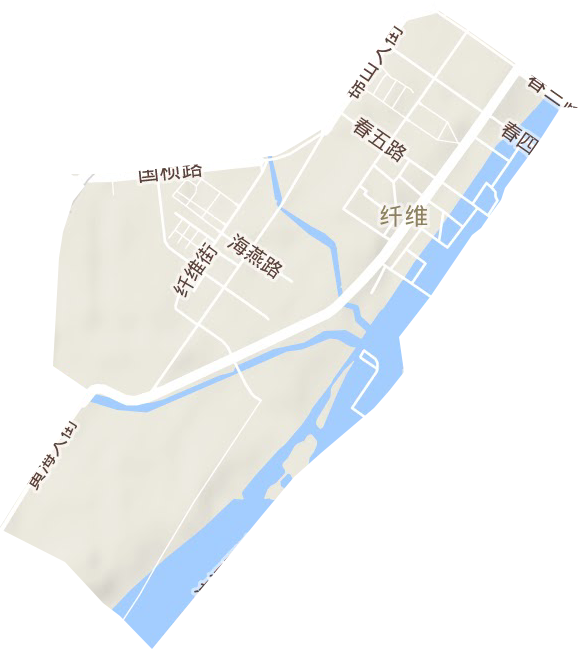 纖維街道地形圖