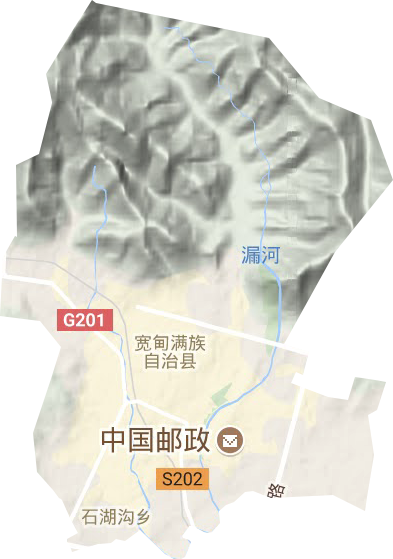 寬甸鎮(zhèn)地形圖