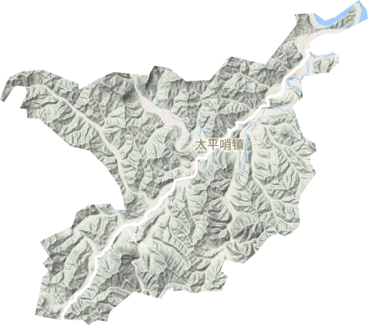 太平哨鎮地形圖