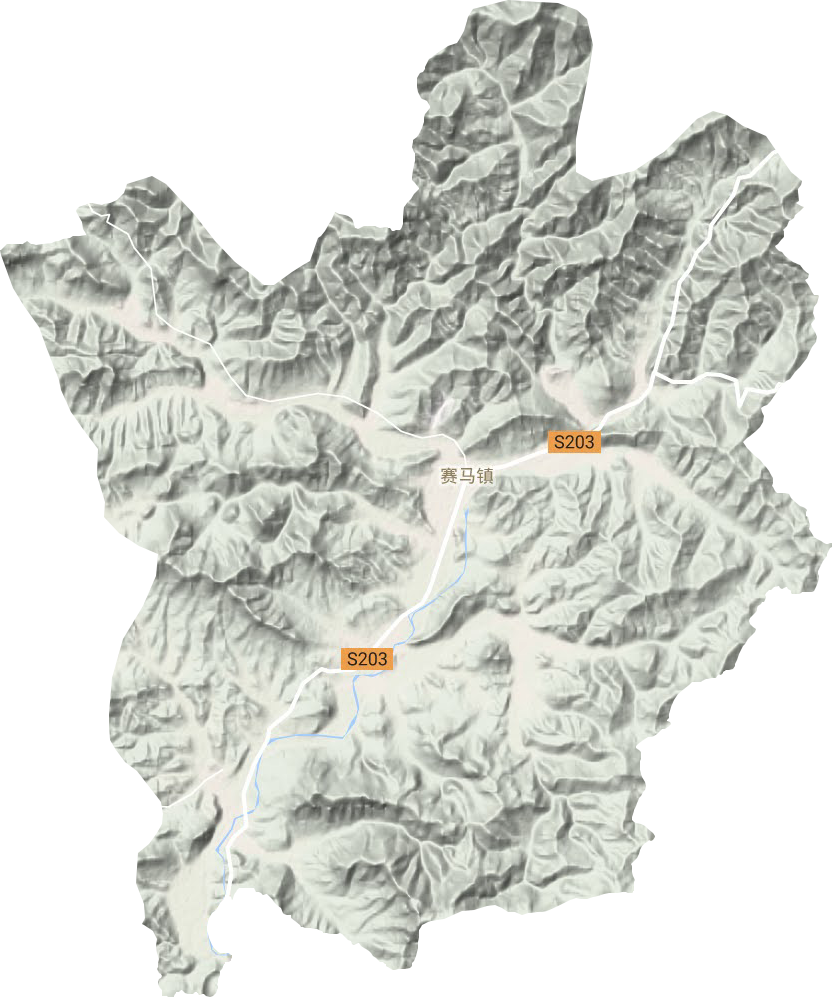 賽馬鎮地形圖