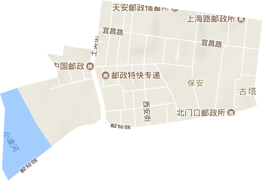 保安街道地形圖
